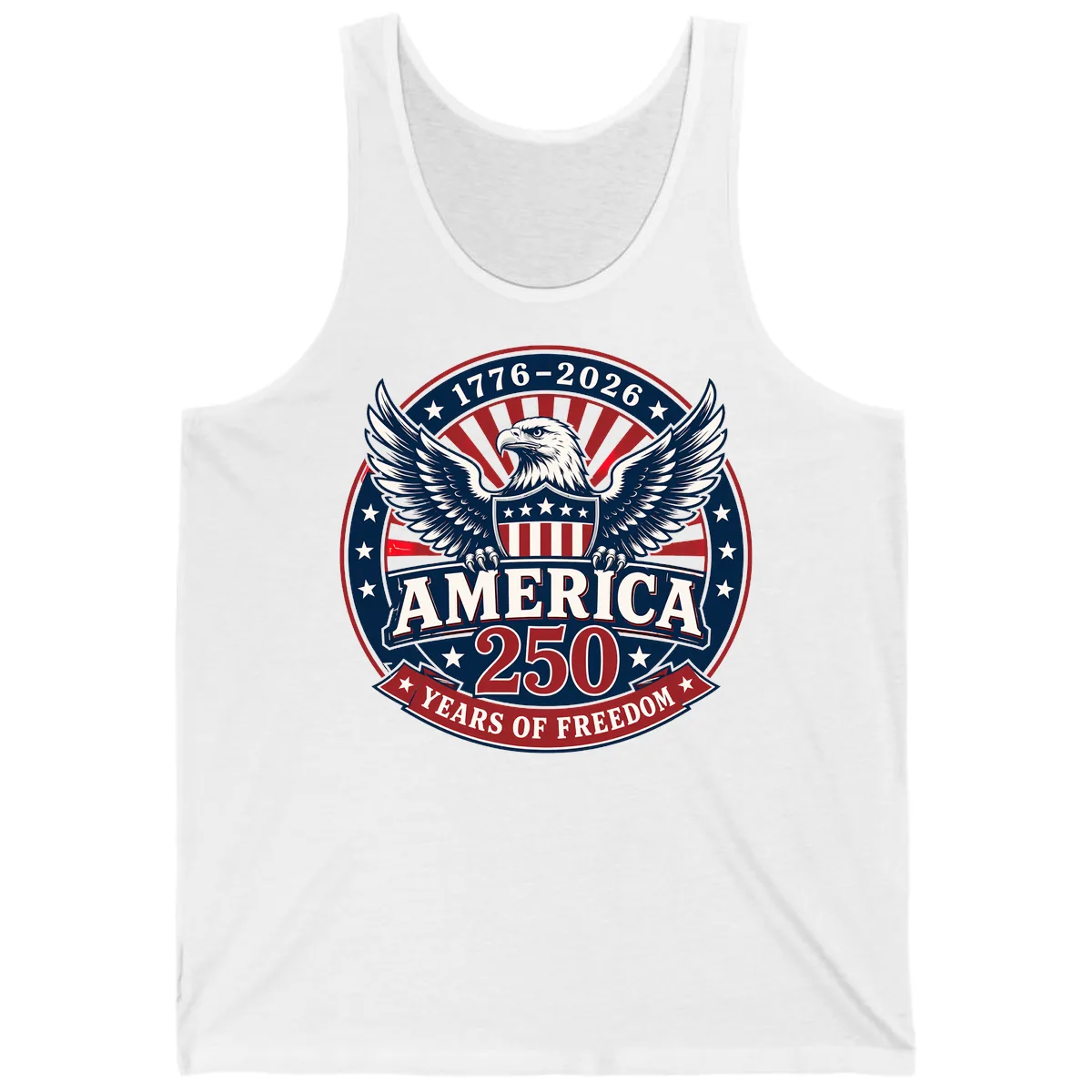 America 250 Years Of Freedom Celebration Tank in White